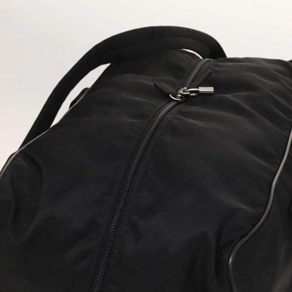 PRADA Boston Bag Nylon 2way Black Silver Auth bs28231 - Picture 6 of 14